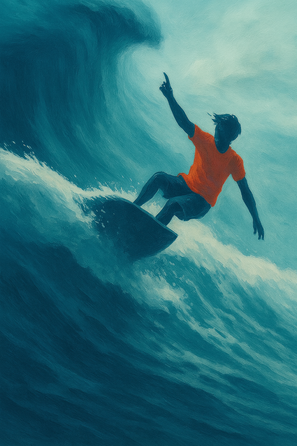 graphic of surfer